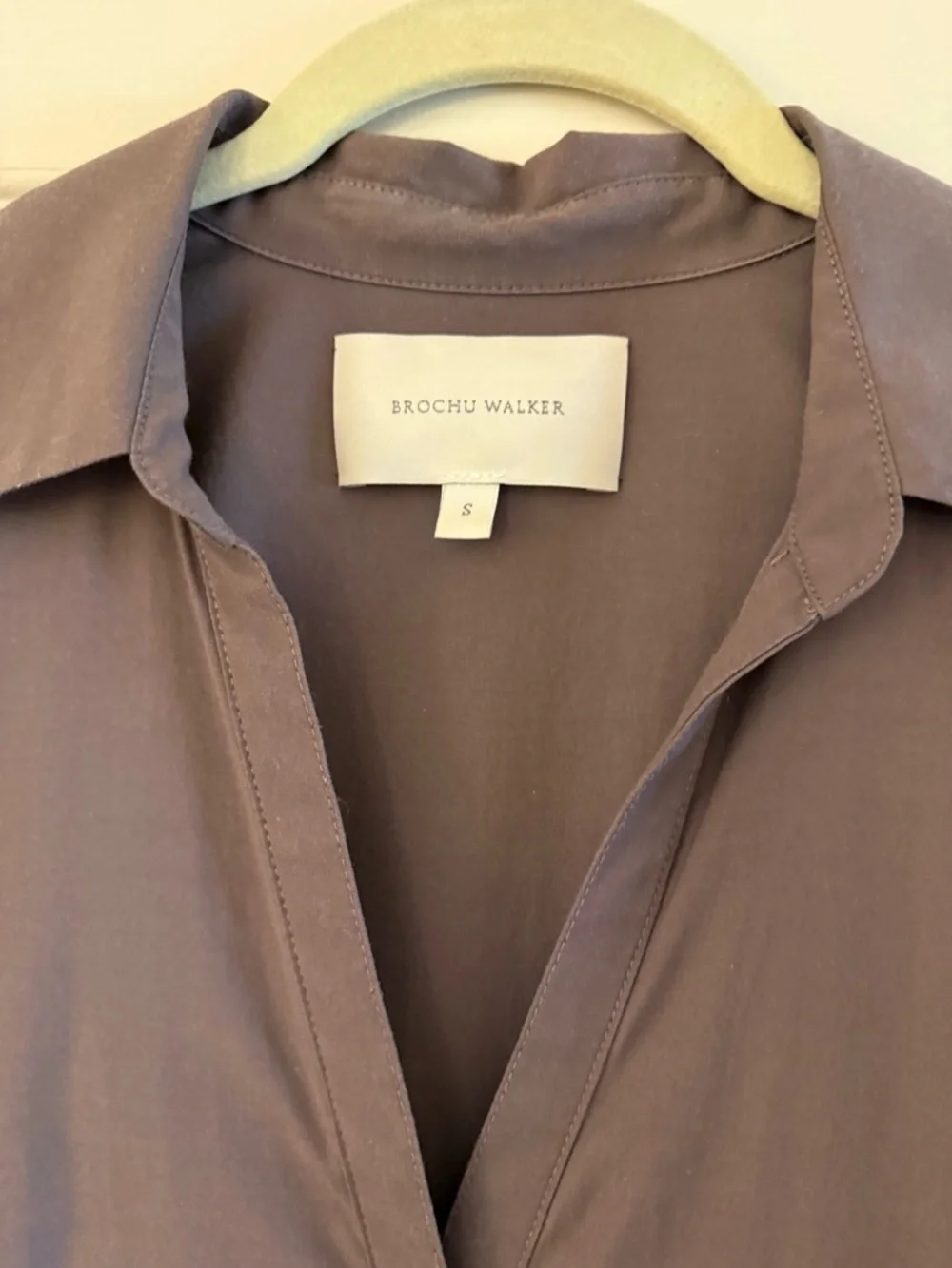 Brochu Walker Tiered Button-Front Midi Dress in Dusty Mauve - Picture 2 of 5